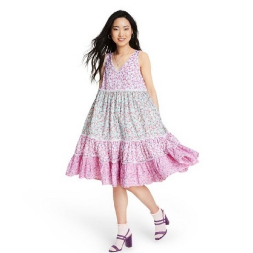 LoveShackFancy × Target Camille Baby DOll Dress XS - Picture 10 of 11